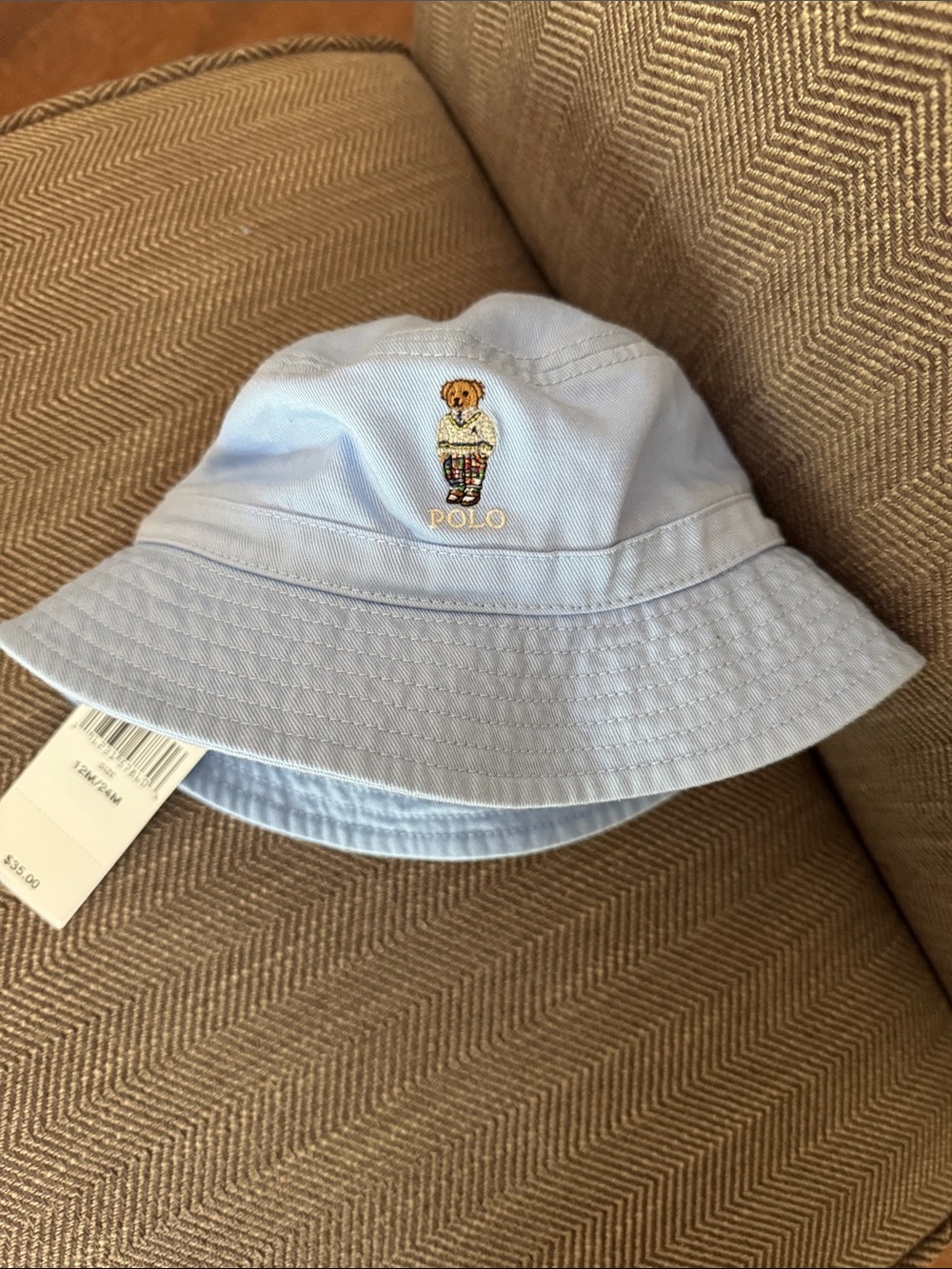 Polo Bear Light Blue Bucket Hat
